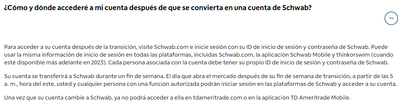 migración de Thinkorswim a Charles Schwab