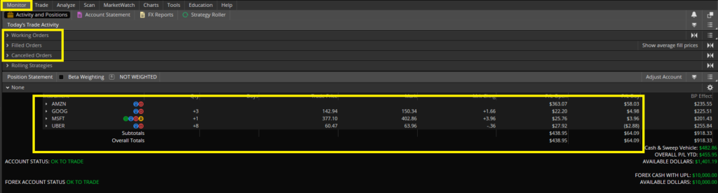 ordenes thinkorswim