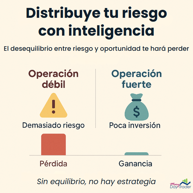 Consejo de trading sobre equilibrar riesgo e inversión para evitar pérdidas